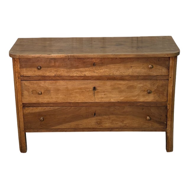Light Walnut Chest of Drawers, 1800s For Sale