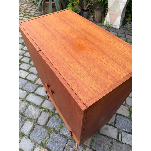 Teak Cabinet with Round Handles, Denmark For Sale - Image 5 of 11
