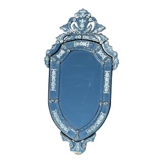 Etched Venetian Mirror For Sale