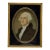 American School Glass Miniature Portrait of George Washington, Mid-19th Century For Sale