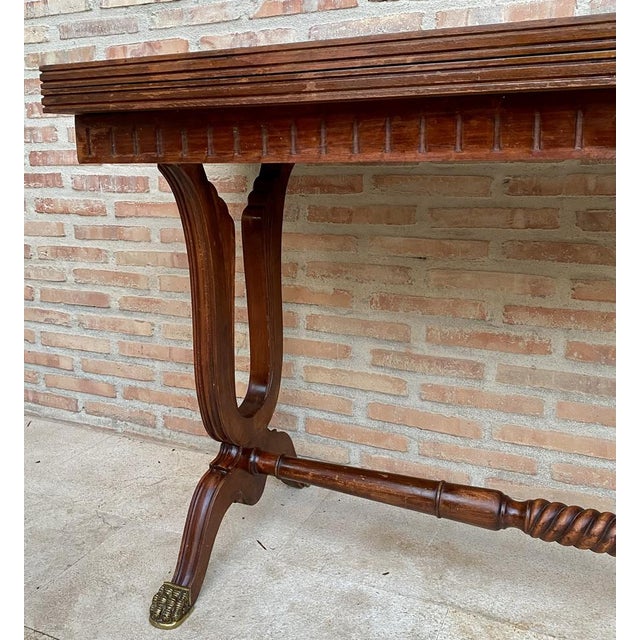Mid-Century Modern Mid-Century Modern Convertible Dining Table with Bronze Claw Legs, 1950s For Sale - Image 3 of 18