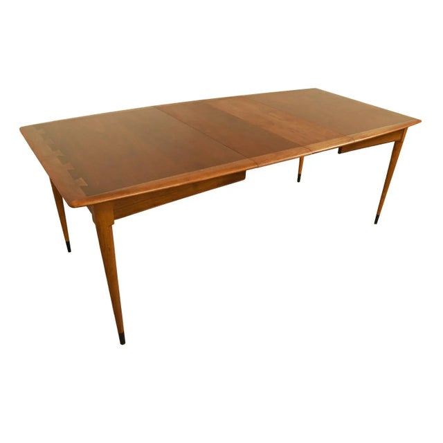 1960s 1960s Mid-Century Lane Acclaim Dovetail Expandable Dining Table For Sale - Image 5 of 11