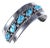 7" Tommy Moore Sterling Turquoise Navajo cuff bracelet For Sale