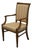 High End Vintage Solid Cherry Italian Neoclassical Regency Revival Dining Arm Chair For Sale