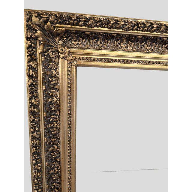Large French Napoleon III Giltwood Mirror Frame, 1890s For Sale - Image 3 of 6