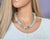 Beryl Aquamarine Morganite Beaded Necklace, Gold Plate Clasp, 19" For Sale - Image 4 of 7