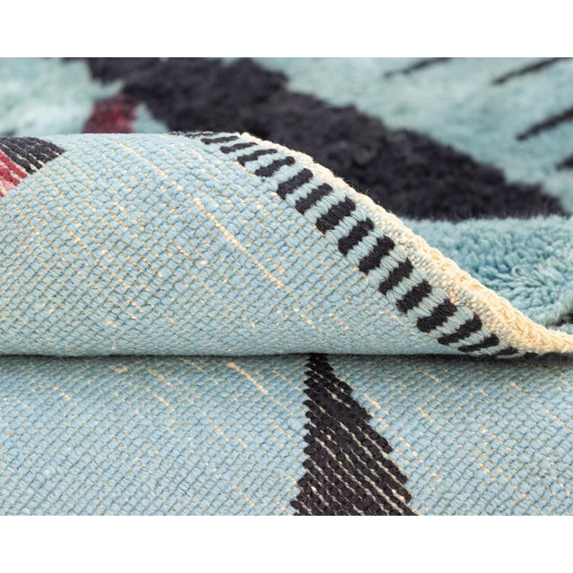 Hand-Knotted Wool Rug by Azele Studio For Sale - Image 4 of 12