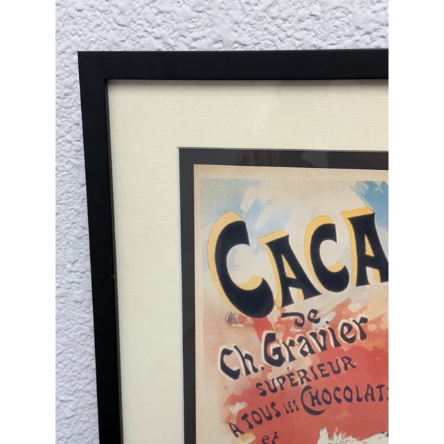 Framed Cacao Lacté De Ch. Gravier Poster Reproduction For Sale In San Francisco - Image 6 of 12