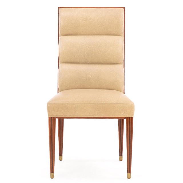 Art Deco Eight Art Deco Ruhlmann Style Dining Chairs For Sale - Image 3 of 7