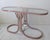 Vintage Pink, Chrome & Brass Swan Console Table from Design Institute of America, 1980s For Sale - Image 4 of 12