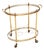 Vintage French Brass Drinks Trolley, 1960s For Sale