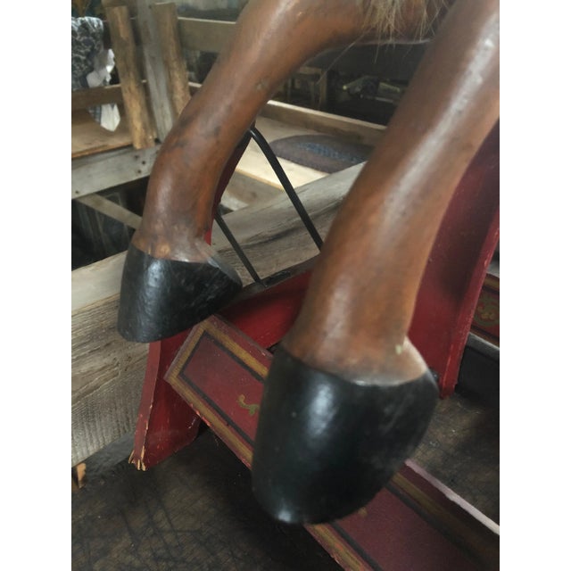 19th Century Folk Art Hobby Horse Toy For Sale - Image 4 of 13