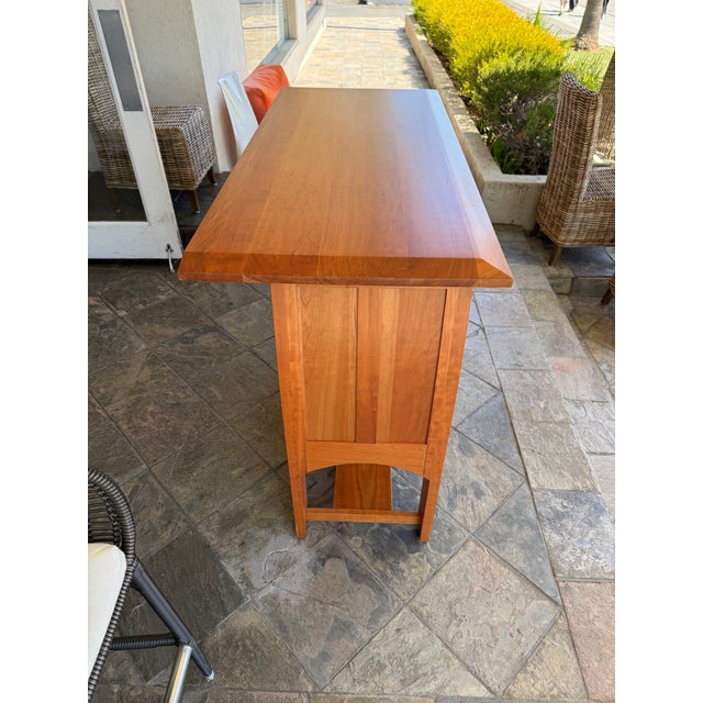 Simply Amish Aspen Large Open Sideboard For Sale - Image 10 of 13