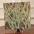 This vintage Fortunata wall hanging is a unique piece of Italian majolica ceramic trivet tile, handmade with a glazed...
