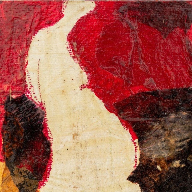 Elfi Schuselka (Austrian, b. 1940), Abstract Figural Composition, Mixed Media on Paper, mounted on board, circa 1965,...