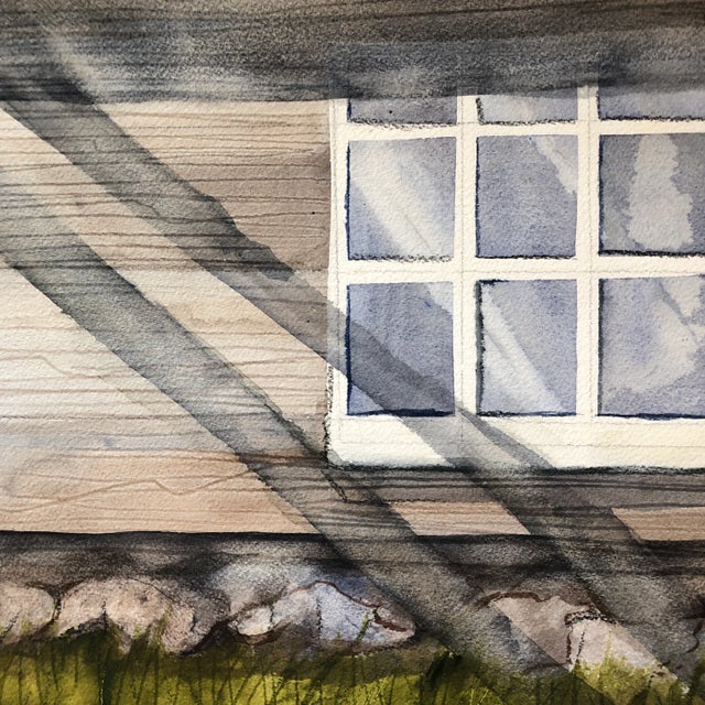 Original painting on paper Unsigned 11 x 15 Unsigned Unframed