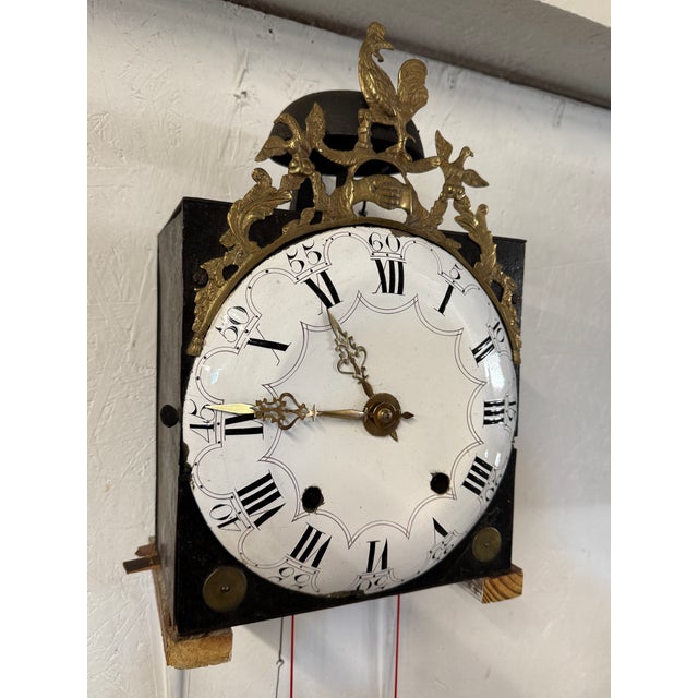 19th C. French Morbier Clock or Tall Case Movement For Sale In Orlando - Image 6 of 12