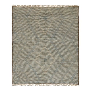 Rug & Kilim’s Modern Rug with Beige-brown Geometric Patterns - 5x8 For Sale