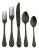 Mepra Perla 20-Piece Flatware Set, Oro Black For Sale