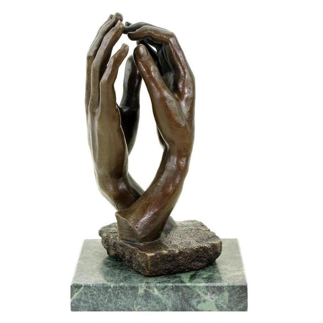Metal Modern Brown Patinated Sculpture Titled The Cathedral, 20th Century, Bronze For Sale - Image 7 of 10