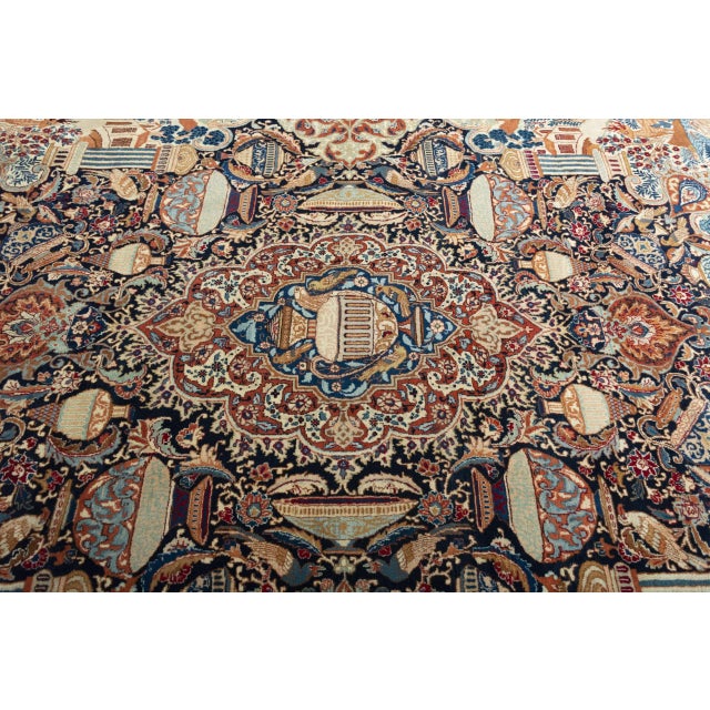 Hand-Knotted Kashmar Wool Rug For Sale - Image 6 of 13
