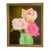Vintage Floral Still Life Vintage in Gold Frame For Sale