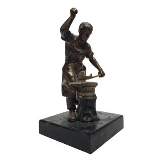 Sculpture of the Smith, Poland, 1950s For Sale