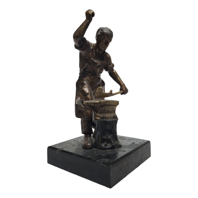 Sculpture of the Smith, Poland, 1950s For Sale