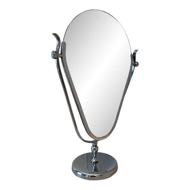 Charles Hollis Jones Silver Vanity Mirror For Sale