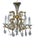 Gilded Murano Glass Chandelier in the style of Ca Rezzonico, 1960s For Sale - Image 6 of 10