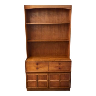 Vintage Nathan Furniture Teak Shelving Unit For Sale