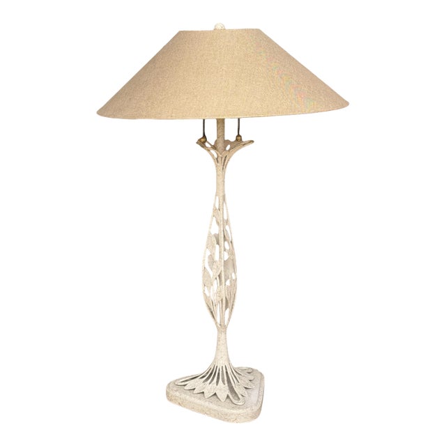 Vintage Frederick Cooper Table Lamp & Original Shade For Sale