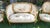 Late 19th C. Louis XVI Revival Giltwood Aubusson Tapestry Salon Suite | Canapé & Four Fauteuils For Sale - Image 4 of 18