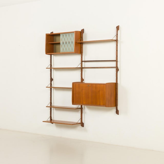 Ergo Wall Unit with Hidden Desk, Norway, 1960s For Sale - Image 6 of 16