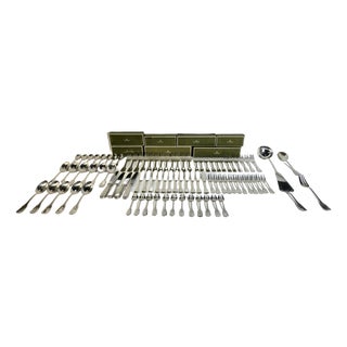 Mid-Century Versailles Flatware in Silver-Plated Metal from Christofle, 1950s, Set of 87 For Sale