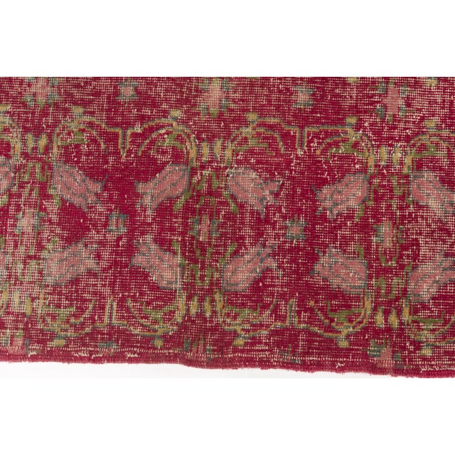 Colorful Antique Handknotted Carpet For Sale - Image 10 of 10