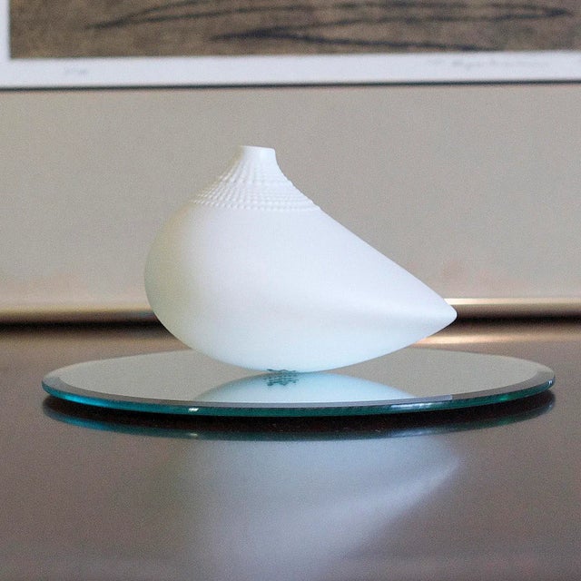 Rosenthal 1970s Rosenthal Studio Line Tapio Wirkkala "Pollo" White Matt Vase For Sale - Image 4 of 4