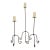 Mid-Century Wrought Iron Floor Candleholder Set of Three, C. 1950s-60s For Sale