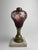 19th Century Antique Bohemian Oil Lamp Cut Cranberry For Sale - Image 4 of 6