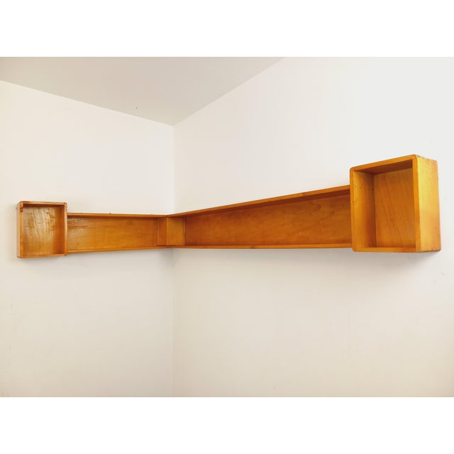 Vintage Wooden Corner Wall Shelf, 1970s For Sale - Image 18 of 18