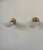 Vintage Brass and Frosted Glass Wall Lights, Italy, 1970s, Set of 2 For Sale - Image 6 of 7