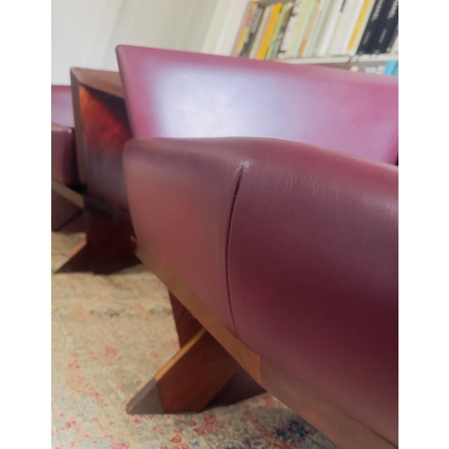 1980s Mid-Century Modern First Edition Frank Lloyd Wright Taliesin Chairs by Cassina, Numbered and Signed For Sale - Image 11 of 14