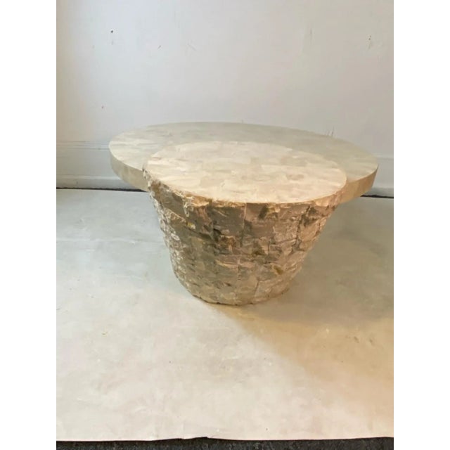 1970s Modern Tessellated & Natural Marble Coffee Table For Sale In Philadelphia - Image 6 of 9