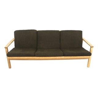 Scandinavian 3-Seater Oak Sofa, Sweden, 1960s For Sale