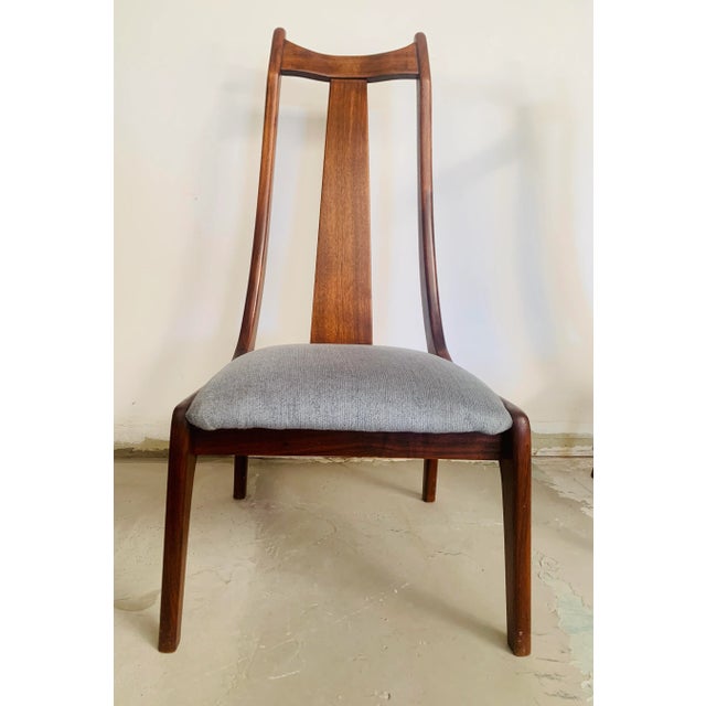 Mid-Century Modern Walnut Low Chairs - A Pair For Sale - Image 4 of 11