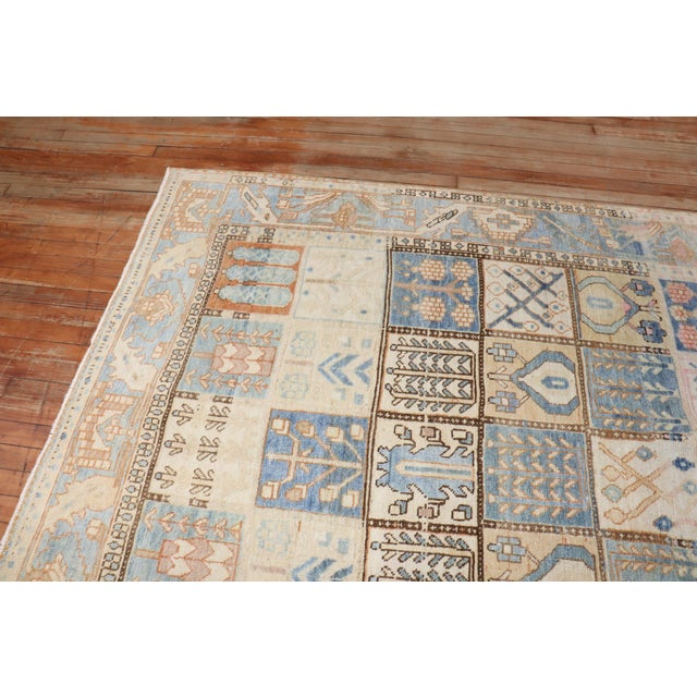 Zabihi Collection Vintage Garden Box Persian Bakhtiari Rug - 6' x 8'4" For Sale - Image 4 of 10