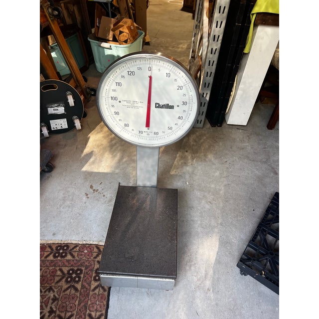 Chatillon Silver Jumbo Vintage Scale For Sale - Image 4 of 9