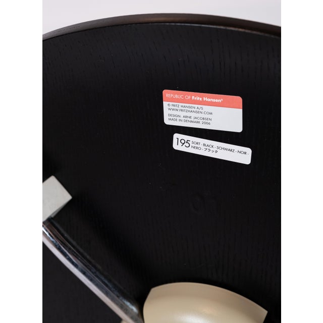 Black Ant Model 3101 Dining Chairs by Arne Jacobsen for Fritz Hansen, 2002, Set of 4 For Sale - Image 11 of 12