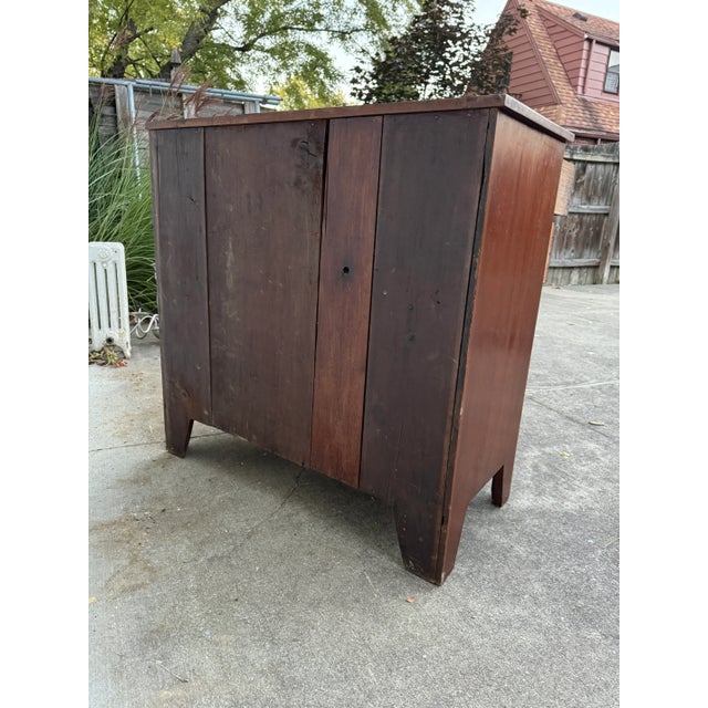 Brown 19th Century Antique Cherry Hepplewhite Chest For Sale - Image 8 of 12