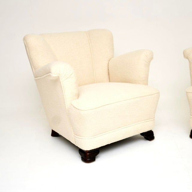 Vintage Danish Club Chairs, 1940, Set of 2 For Sale - Image 6 of 11